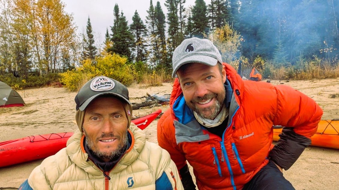 Patrice Ponza et Sébastien Golé sur le Lac Pipmuacan